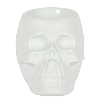 White Skull Oil Burner - ScentiMelti  White Skull Oil Burner