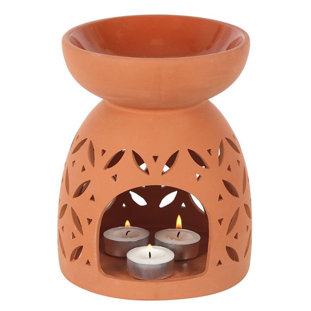 Giant Terracotta Oil Burner - ScentiMelti  Giant Terracotta Oil Burner