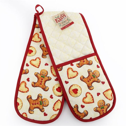 Gingerbread Cookie Double Oven Glove - ScentiMelti Home Fragrance, Beauty & Gifts UK