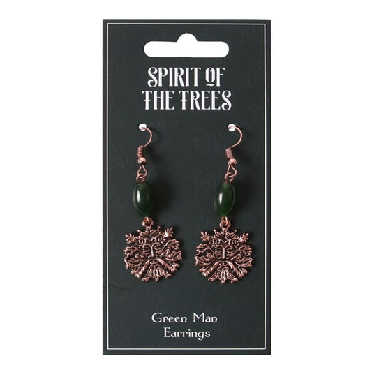 Green Man Earrings - ScentiMelti  Green Man Earrings