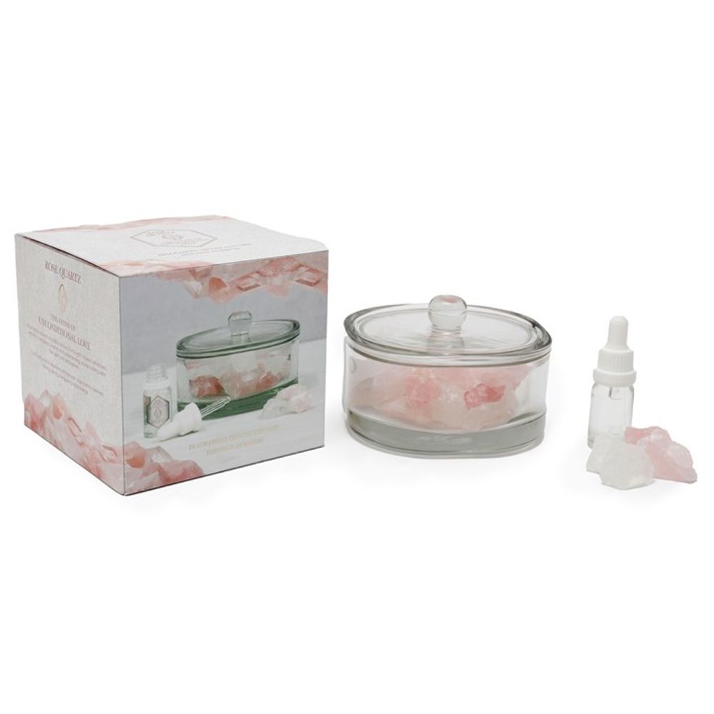 400g Rose Quartz Crystal Oil Diffuser - ScentiMelti  400g Rose Quartz Crystal Oil Diffuser