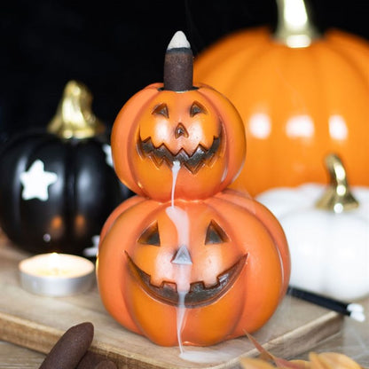 Stacked Pumpkins Backflow Incense Burner - ScentiMelti  Stacked Pumpkins Backflow Incense Burner