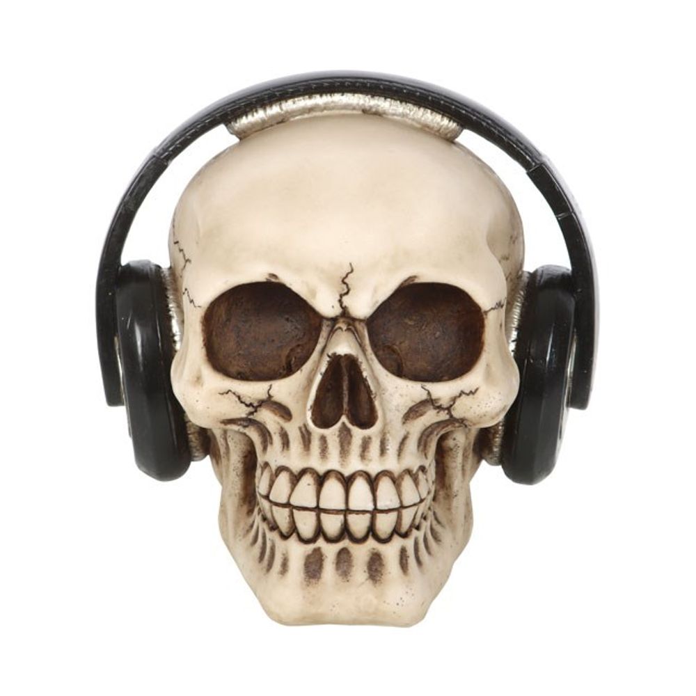 Skull Ornament with Headphones - ScentiMelti Home Fragrance, Beauty & Gifts UK