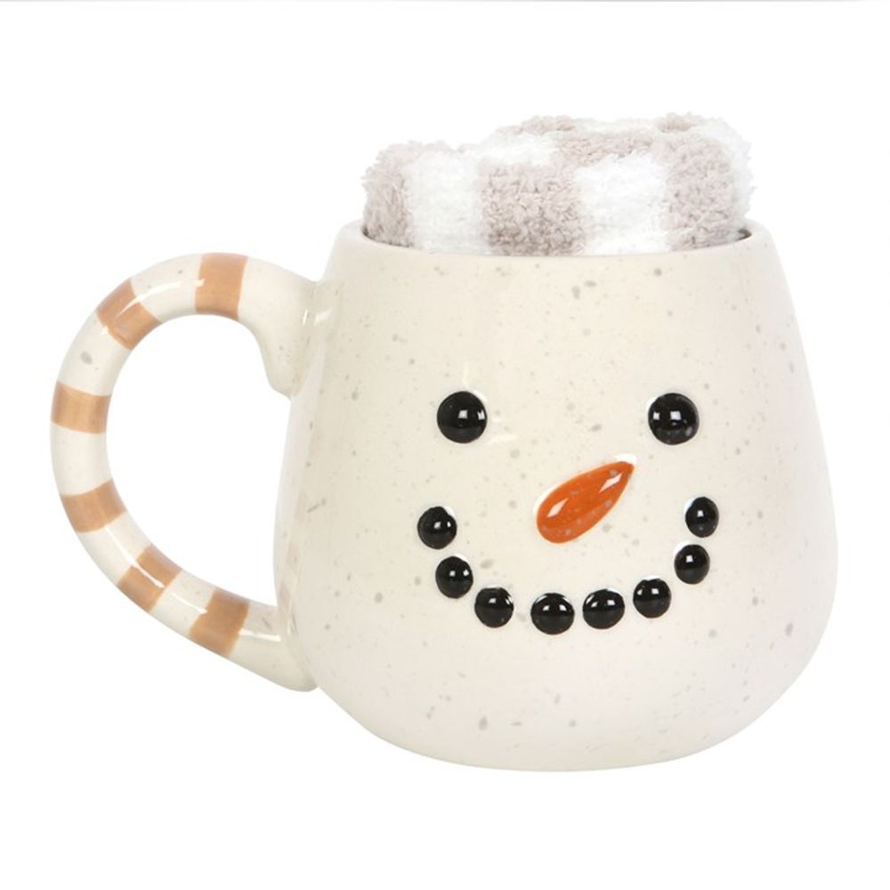 Snowman Mug and Socks Set - ScentiMelti  Snowman Mug and Socks Set