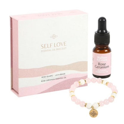 Self Love Rose Quartz Crystal Essential Oil Bracelet - ScentiMelti  Self Love Rose Quartz Crystal Essential Oil Bracelet