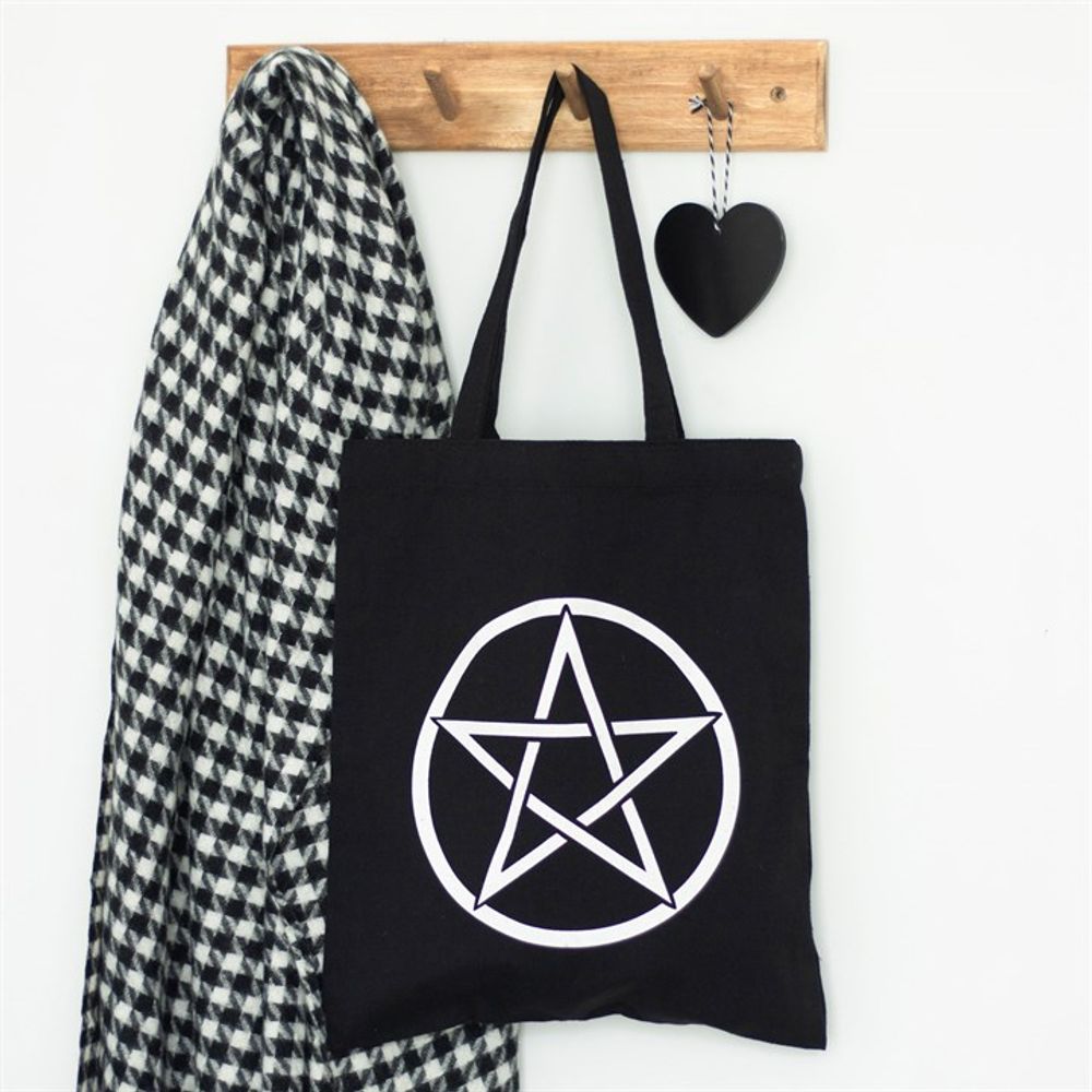 Pentagram Polycotton Tote Bag - ScentiMelti  Pentagram Polycotton Tote Bag