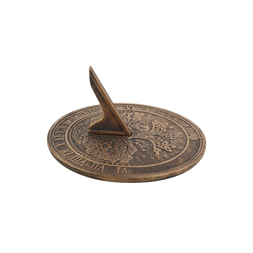 Tree Of Life Terracotta Sundial by Lisa Parker - ScentiMelti  Tree Of Life Terracotta Sundial by Lisa Parker