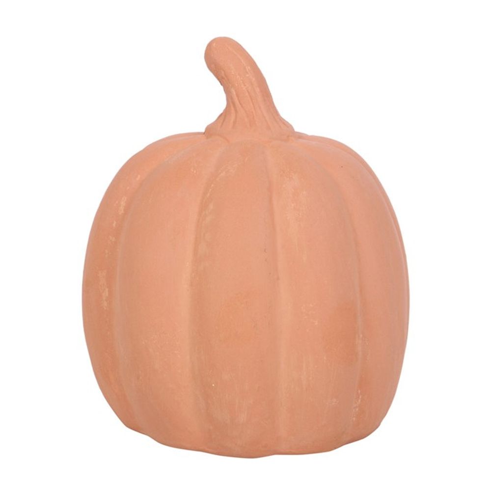 12.5cm Terracotta Pumpkin Ornament - ScentiMelti  12.5cm Terracotta Pumpkin Ornament