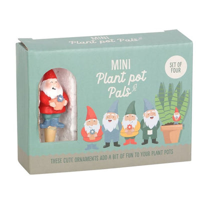 Set of 4 Mini Gnome Plant Pot Pals - ScentiMelti  Set of 4 Mini Gnome Plant Pot Pals