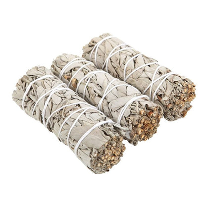 Set of 3 White Sage Smudge Wands - ScentiMelti  Set of 3 White Sage Smudge Wands