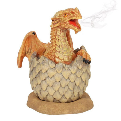 Yellow Hatching Dragon Incense Cone Burner - ScentiMelti  Yellow Hatching Dragon Incense Cone Burner