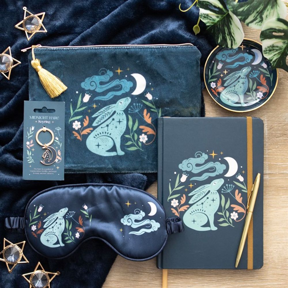 Midnight Hare Velvet Makeup Bag - ScentiMelti Home Fragrance, Beauty & Gifts UK