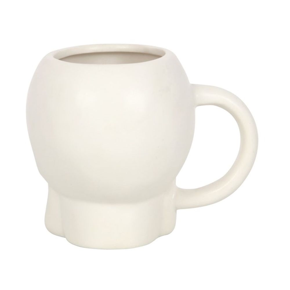 Matte White Skull Mug - ScentiMelti  Matte White Skull Mug