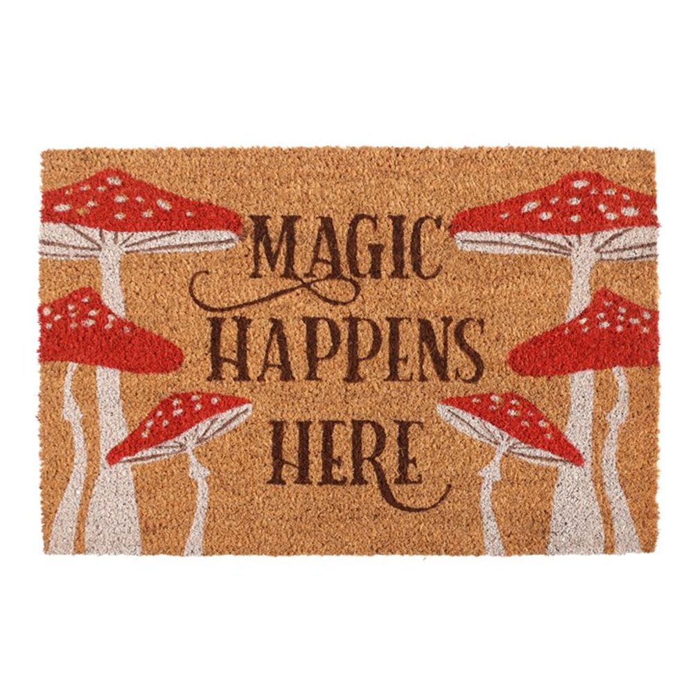 Natural Magic Happens Here Mushroom Doormat - ScentiMelti Home Fragrance, Beauty & Gifts UK