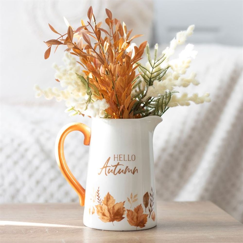 17cm Hello Autumn Ceramic Flower Jug - ScentiMelti  17cm Hello Autumn Ceramic Flower Jug