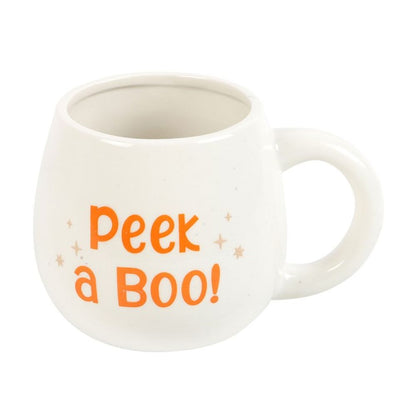 Peekaboo Ghost Rounded Mug - ScentiMelti Home Fragrance, Beauty & Gifts UK