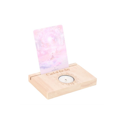 Natural Card of the Day Tarot Card Stand Tealight Holder - ScentiMelti Home Fragrance, Beauty & Gifts UK