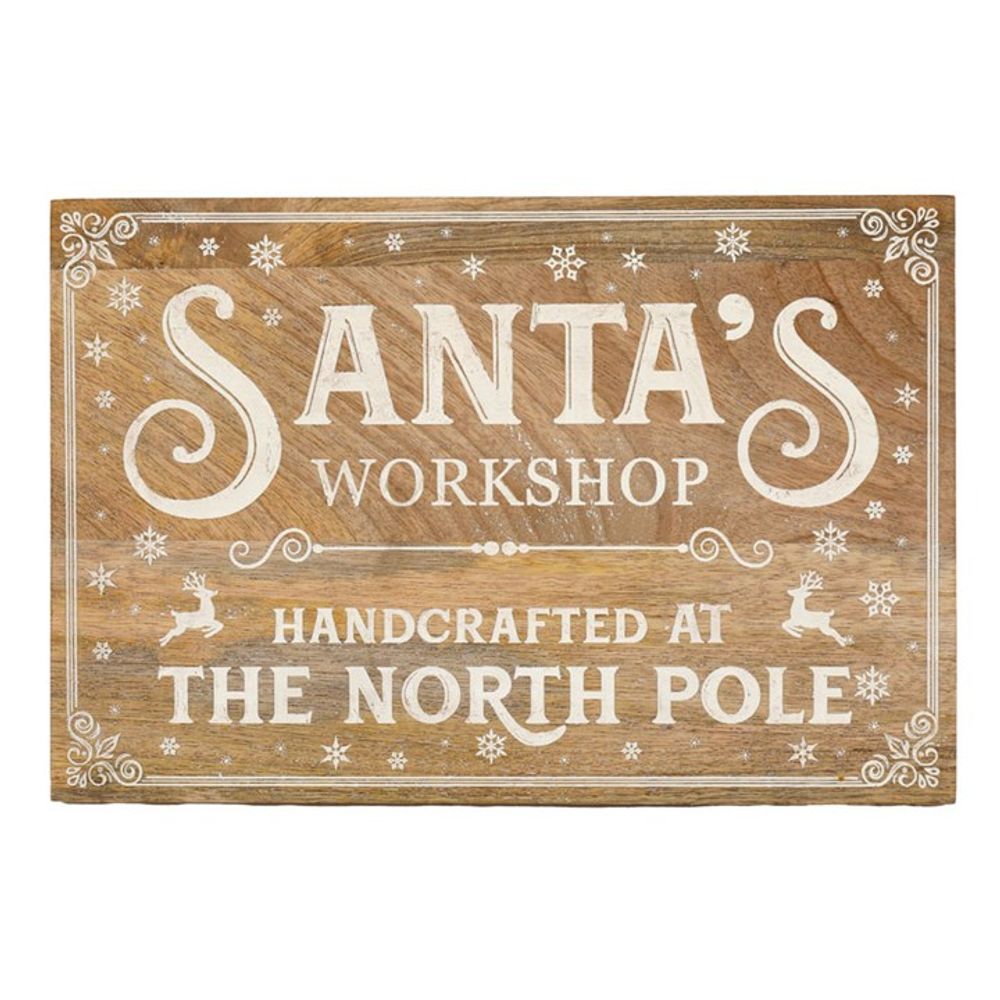 30cm Santa's Workshop Wall Plaque - ScentiMelti Home Fragrance, Beauty & Gifts UK