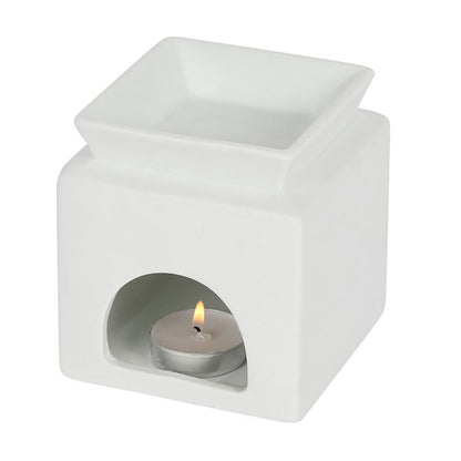 White Family Cut Out Oil Burner - ScentiMelti  White Family Cut Out Oil Burner