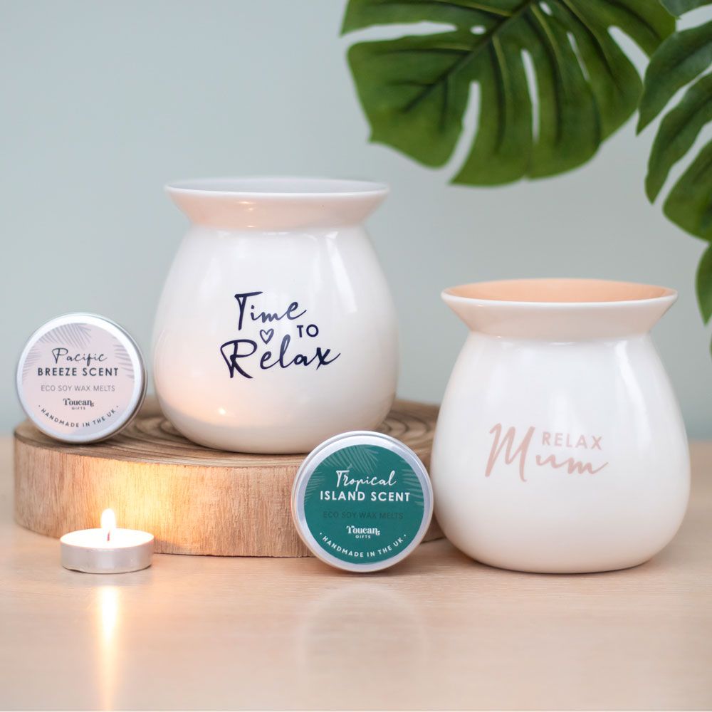 Relax Mum Wax Melt Burner Gift Set - ScentiMelti Home Fragrance, Beauty & Gifts UK