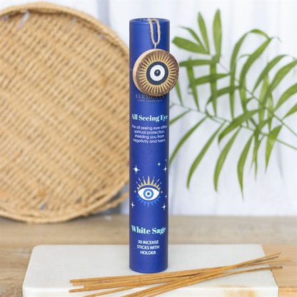 Set of 12 All Seeing Eye White Sage Incense Stick Gift Sets - ScentiMelti  Set of 12 All Seeing Eye White Sage Incense Stick Gift Sets