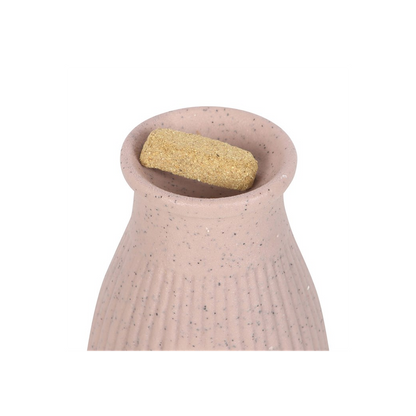 Greige Ribbed Palo Santo Brick Burner - ScentiMelti Home Fragrance, Beauty & Gifts UK