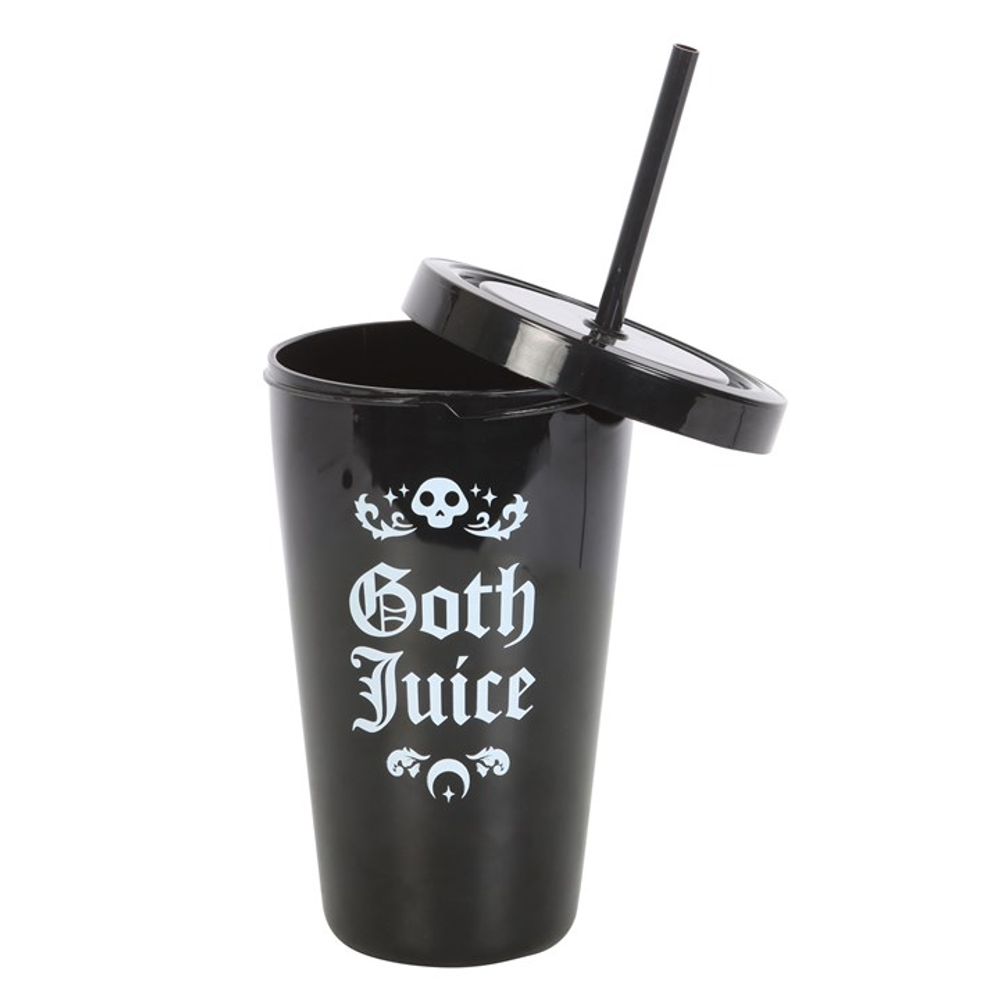 Goth Juice Plastic Tumbler with Straw - ScentiMelti  Goth Juice Plastic Tumbler with Straw