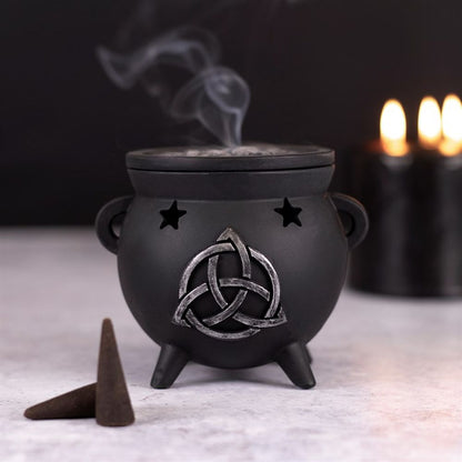 Triquetra Cauldron Incense Cone Holder - ScentiMelti  Triquetra Cauldron Incense Cone Holder