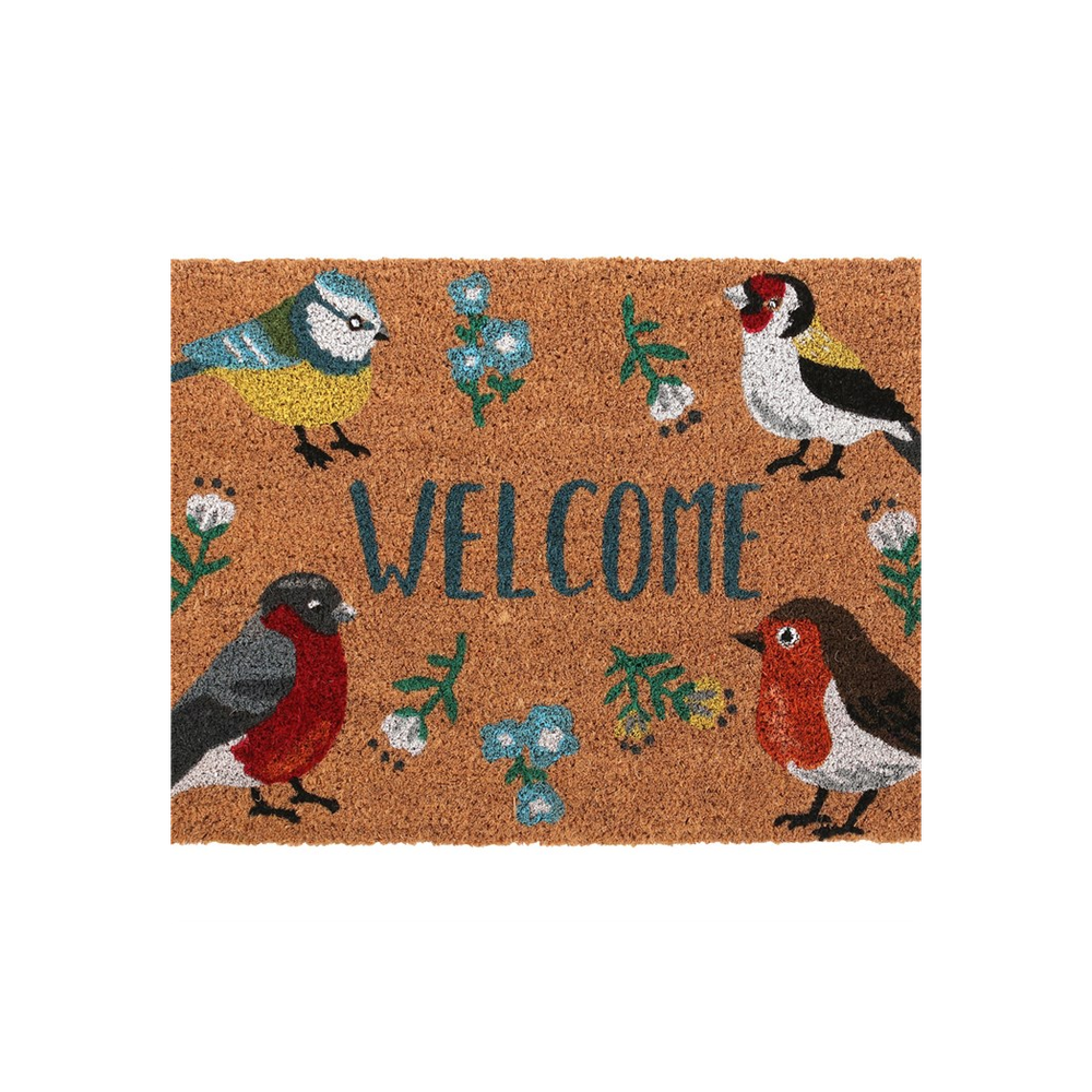 Natural British Garden Birds Doormat - ScentiMelti Home Fragrance, Beauty & Gifts UK