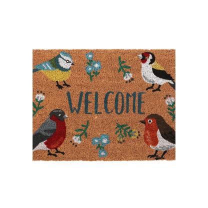 Natural British Garden Birds Doormat - ScentiMelti Home Fragrance, Beauty & Gifts UK