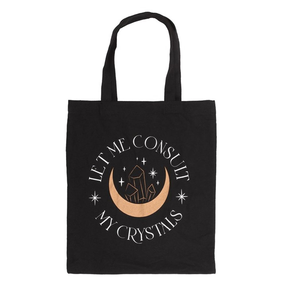 Let Me Consult My Crystals Polycotton Tote Bag - ScentiMelti  Let Me Consult My Crystals Polycotton Tote Bag