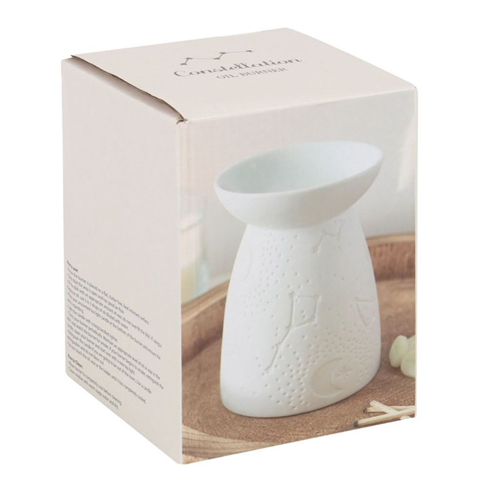 White Ceramic Constellation Oil Burner - ScentiMelti  White Ceramic Constellation Oil Burner