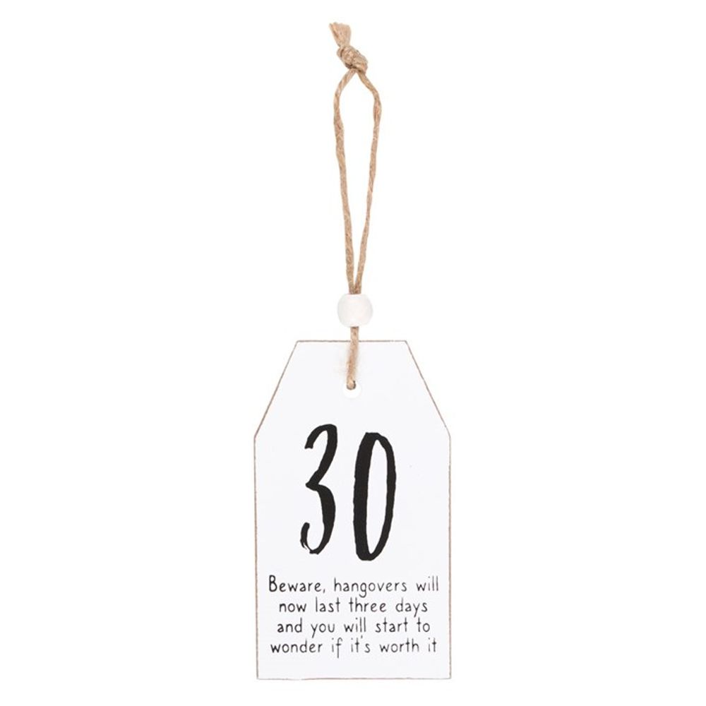 30 Milestone Birthday Hanging Sentiment Sign - ScentiMelti  30 Milestone Birthday Hanging Sentiment Sign