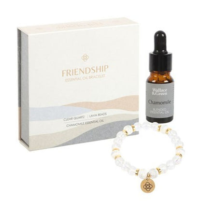 Friendship Clear Quartz Essential Oil Bracelet - ScentiMelti  Friendship Clear Quartz Essential Oil Bracelet