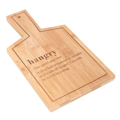 Hangry Bamboo Serving Board - ScentiMelti Home Fragrance, Beauty & Gifts UK