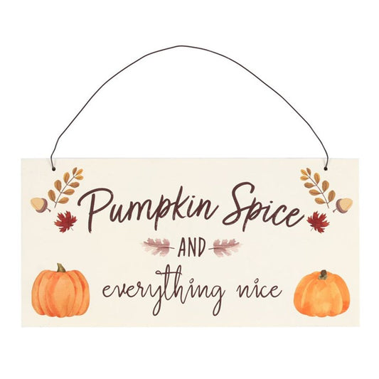 20cm Pumpkin Spice Hanging Sign - ScentiMelti  20cm Pumpkin Spice Hanging Sign