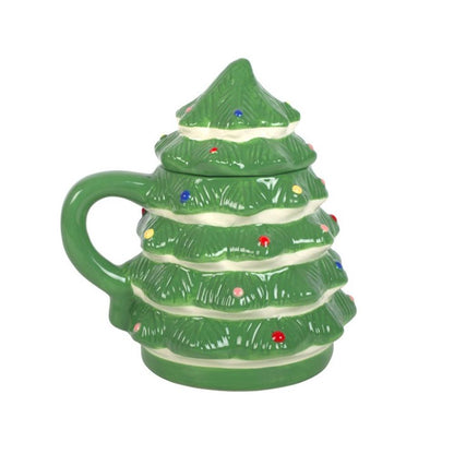 Green Christmas Tree Shaped Mug - ScentiMelti  Green Christmas Tree Shaped Mug