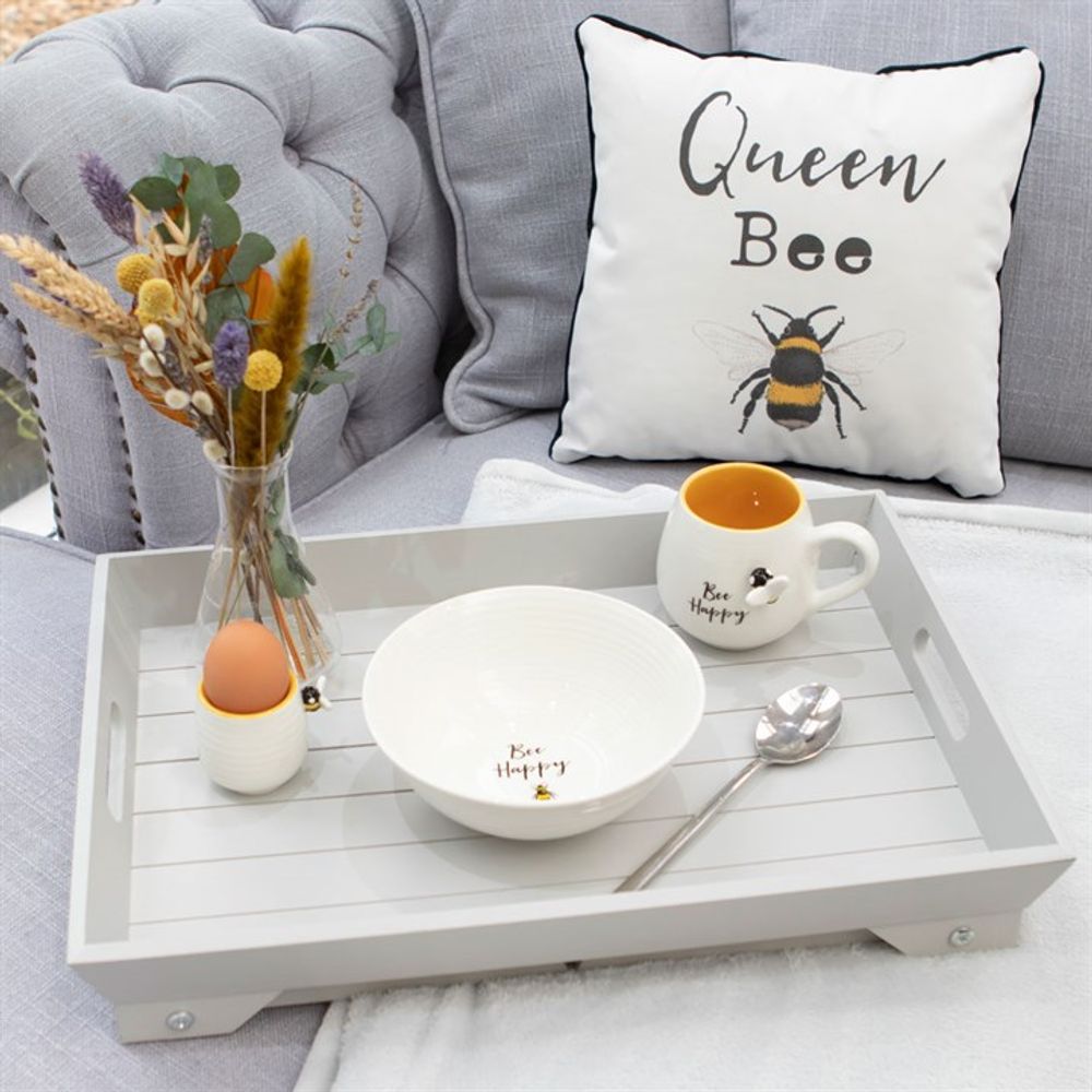 3D Bee Happy Rounded Mug - ScentiMelti  3D Bee Happy Rounded Mug