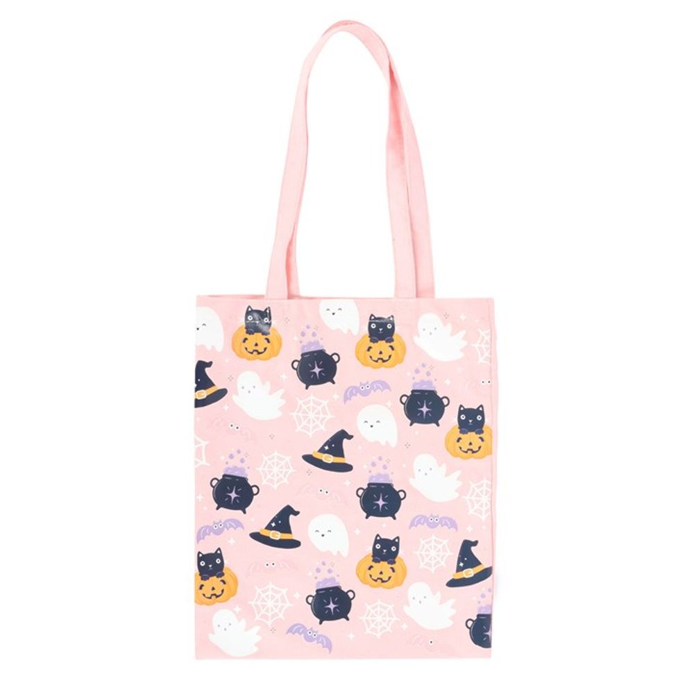 Cute Halloween Print Polycotton Tote Bag - ScentiMelti  Cute Halloween Print Polycotton Tote Bag