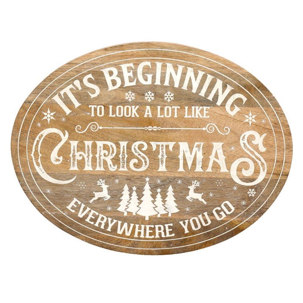 It's Beginning to Look a Lot Like Christmas Wall Plaque - ScentiMelti Home Fragrance, Beauty & Gifts UK