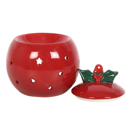 Red Bauble Oil Burner - ScentiMelti  Red Bauble Oil Burner