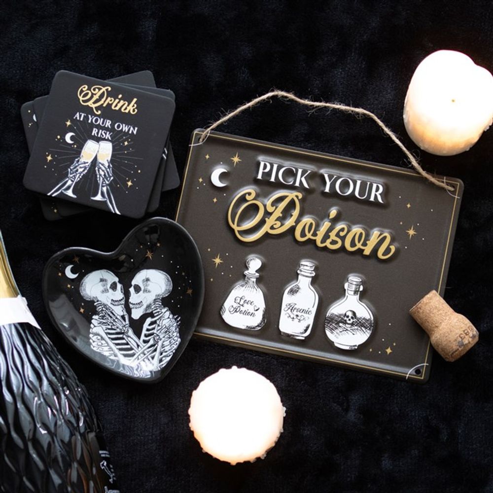 Pick Your Poison Hanging Metal Sign - ScentiMelti  Pick Your Poison Hanging Metal Sign