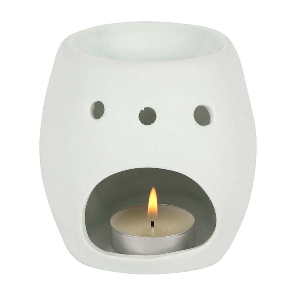 White Skull Oil Burner - ScentiMelti  White Skull Oil Burner