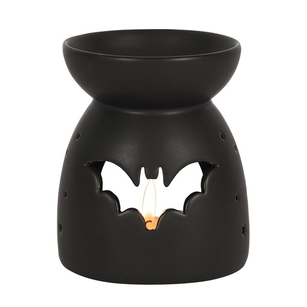 Black Bat Cut Out Oil Burner - ScentiMelti  Black Bat Cut Out Oil Burner