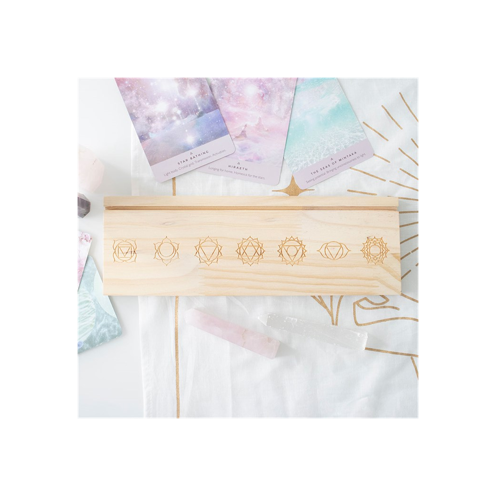 Natural Seven Chakras Tarot Card Stand - ScentiMelti  Natural Seven Chakras Tarot Card Stand