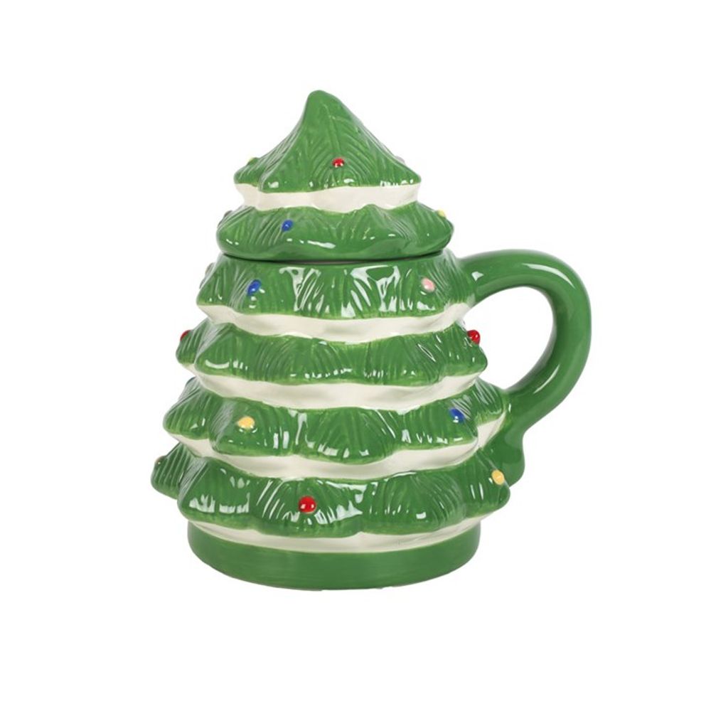 Green Christmas Tree Shaped Mug - ScentiMelti  Green Christmas Tree Shaped Mug