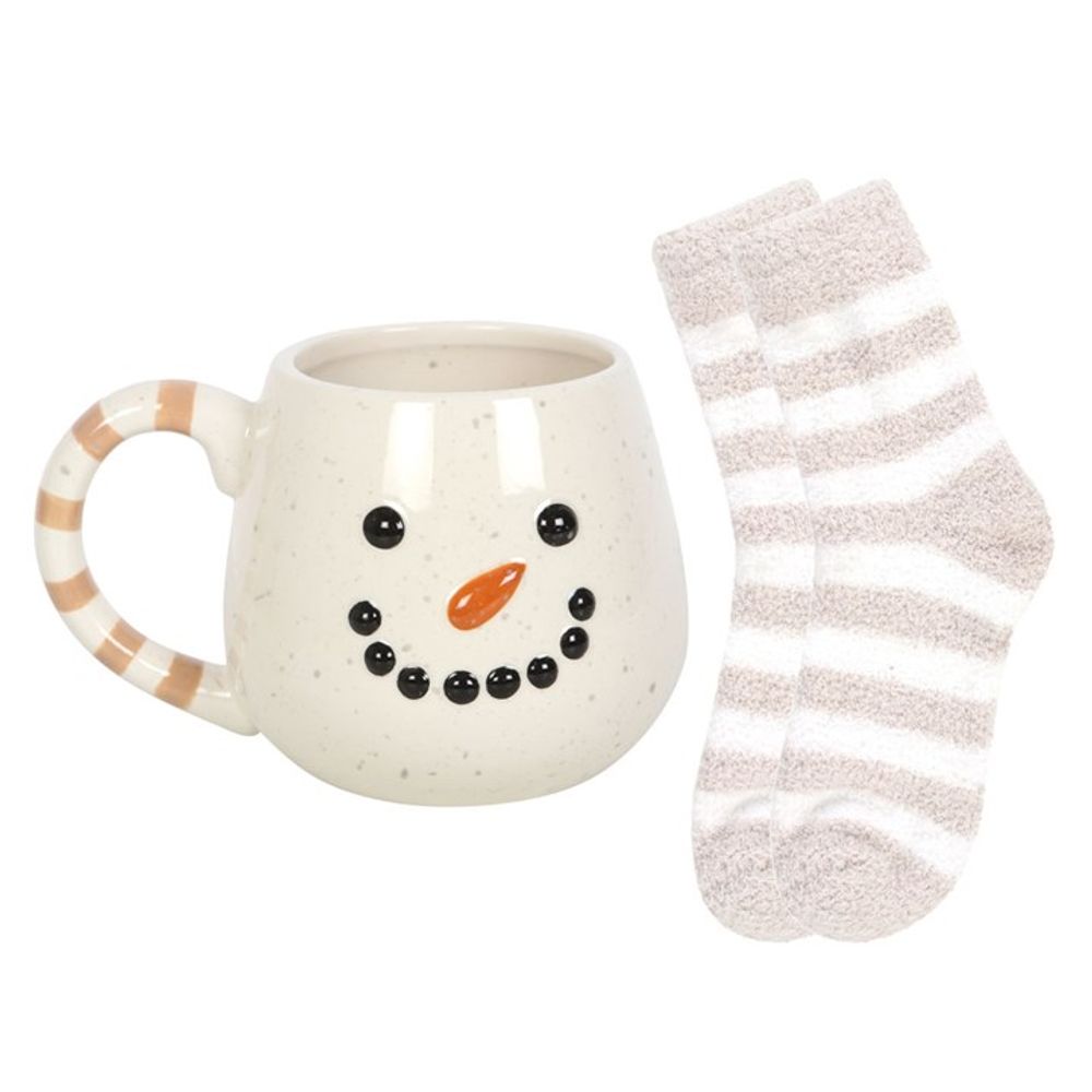 Snowman Mug and Socks Set - ScentiMelti  Snowman Mug and Socks Set