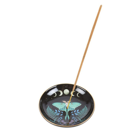 Luna Moth Ceramic Incense Plate - ScentiMelti  Luna Moth Ceramic Incense Plate