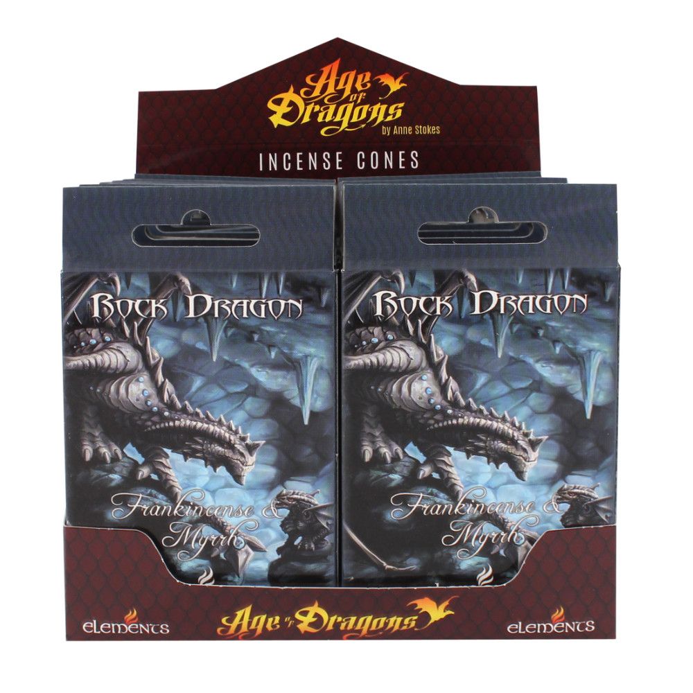 Set of 12 Packets of Rock Dragon Incense Cones by Anne Stokes - ScentiMelti  Set of 12 Packets of Rock Dragon Incense Cones by Anne Stokes