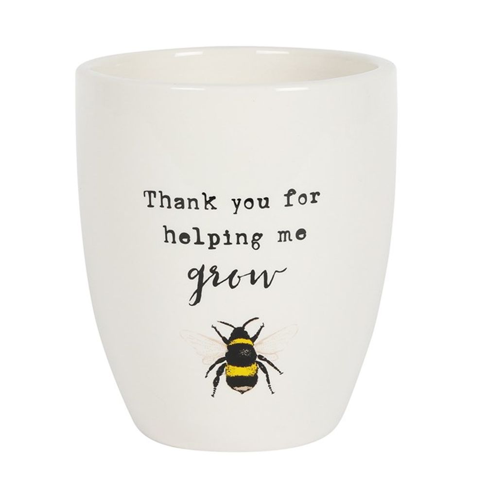 Thank You For Helping Me Grow Ceramic Plant Pot - ScentiMelti  Thank You For Helping Me Grow Ceramic Plant Pot